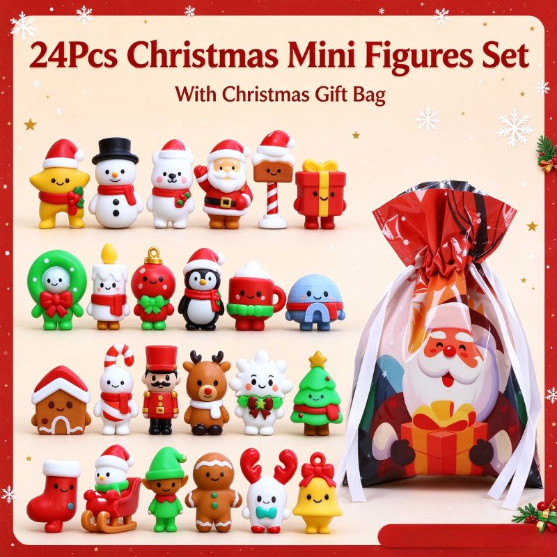 Christmas Mini Figures Blind B - Kids Toys Xmas 评论和价格