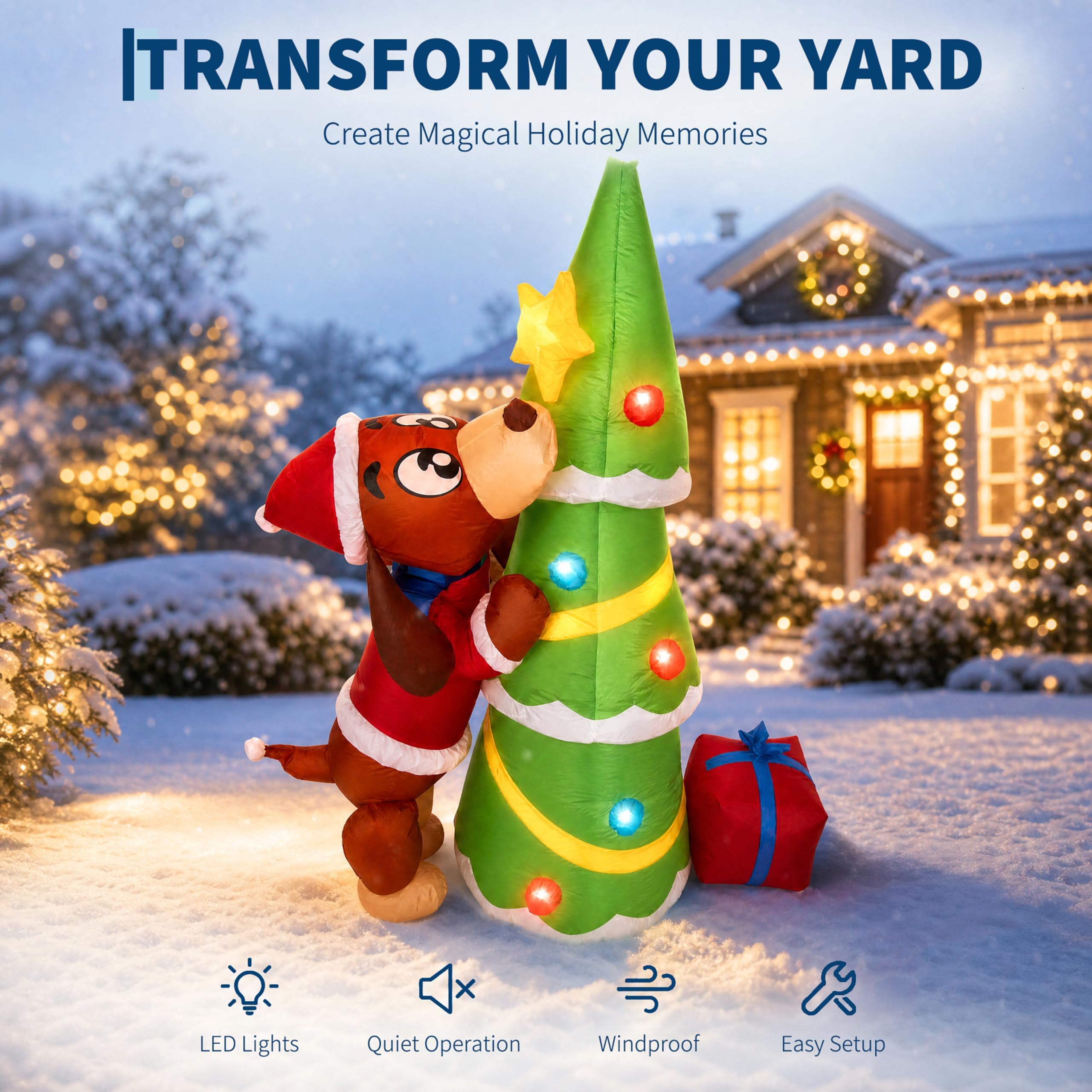 7ft 210cm Giant Inflatable Chr - Kids Yard Toys 评论和价格